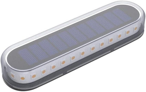 4 Pack Solar Powered Deck Lights - IP68 Waterproof LED Ground Lights with 700mAh Battery for Pathway Driveway