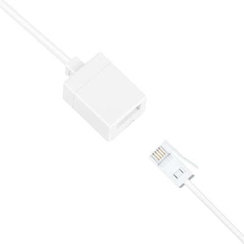 Uvital RJ11 to BT Phone Adapter, Standard RJ11 Plug to BT Telephone Socket Converter for 6P4C Telephone, Fax Machine