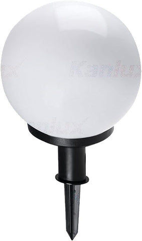 E27 LED Garden Yard Light Globe Lights Outdoor IP44 Stake Path Lighting Landscape Walkway IDAVA Giant Ball 350mm (Add 18W Cool White)
