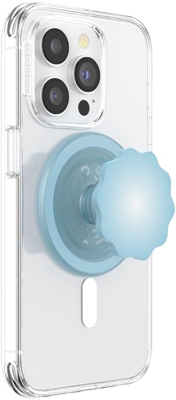 PopSockets MagSafe Phone Grip with Kickstand – Molded Flower Blue Sigh