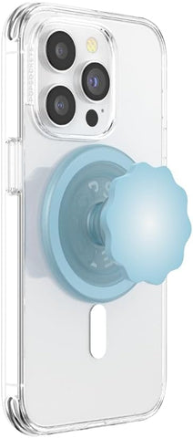 PopSockets MagSafe Phone Grip with Kickstand – Molded Flower Blue Sigh