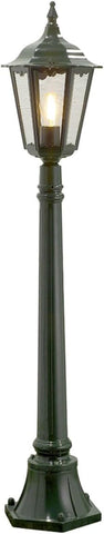 Konstsmide Outdoor Light Firenze Pathway Outdoor Light/ 1 x 100 W E27 Max Bollard/Clear Glass/Aluminium/ IP43/ Outside Light Green, 7215-600