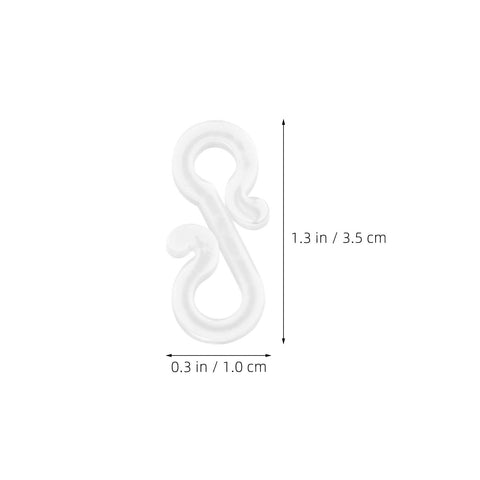 DOITOOL 120 Pcs Black Gutter Hooks for Outdoor Lights – 3.5cm S-Shaped Clips for Christmas Lights, Fairy Lights, Icicle Lights, Porches & Roofline Decorations