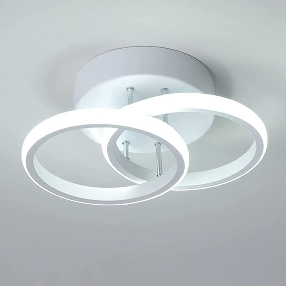 20W Ceiling Light for Living Room Modern LED Acrylic Round LED Ceiling Lamp for Hallway Office Bedroom Kitchen Living Room Ceiling Light Decoration (White Light 6000K)