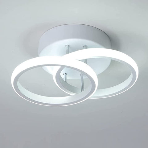 20W Ceiling Light for Living Room Modern LED Acrylic Round LED Ceiling Lamp for Hallway Office Bedroom Kitchen Living Room Ceiling Light Decoration (White Light 6000K)