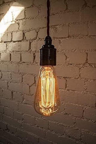 ST64 Vintage Edison Bulbs E27 Screw 40W Warm White Dimmable Pack of 6