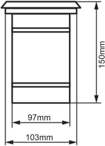 10x Buried Uplighters - Recessed Ground Lights - IP67 Weatherproof Walk Over Decking Pathway Light - Square Outdoor Lighting - 5W 240V LED GU10 Cool White