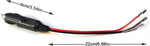 12V/24V Car Cigarette Lighter Plug with Fuse and LED Indicator
