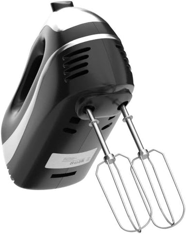 VonShef Hand Mixer Electric Whisk 300W – 5 Speed Food Mixer with Turbo Boost – Black