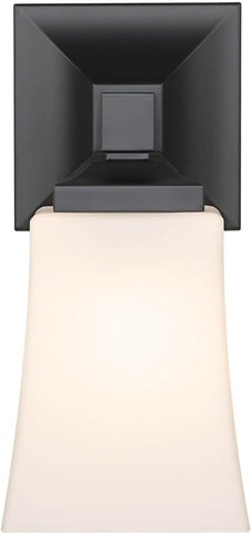 Black Wall Light, Vintage Industrial Sconce for Indoor Bathrooms and Hallways