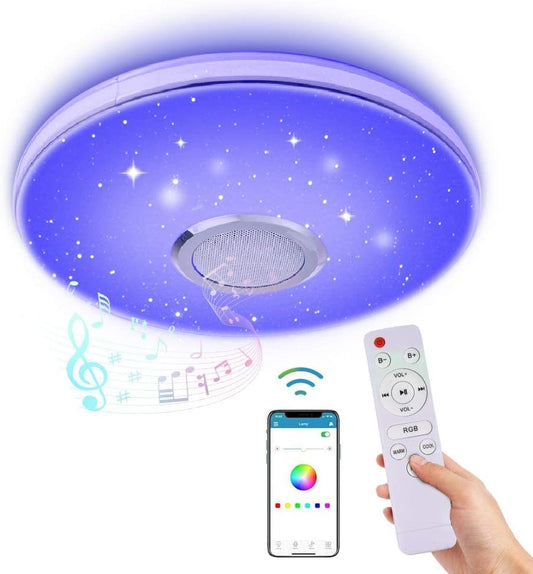 Buy Modern 48W LED Music Mounted Ceiling Light in UK - Shop Now!