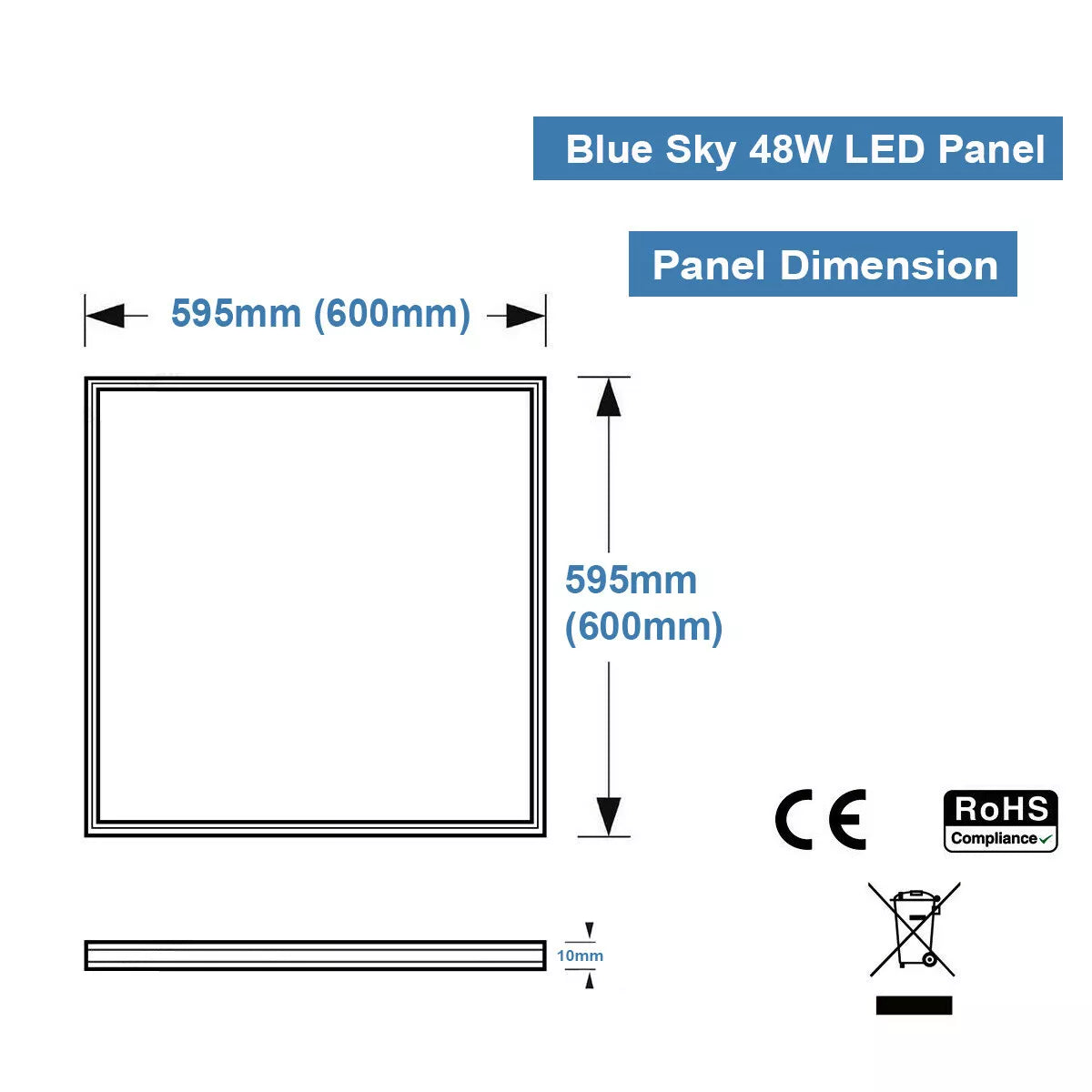 Office ceiling LED light with sky print UK


