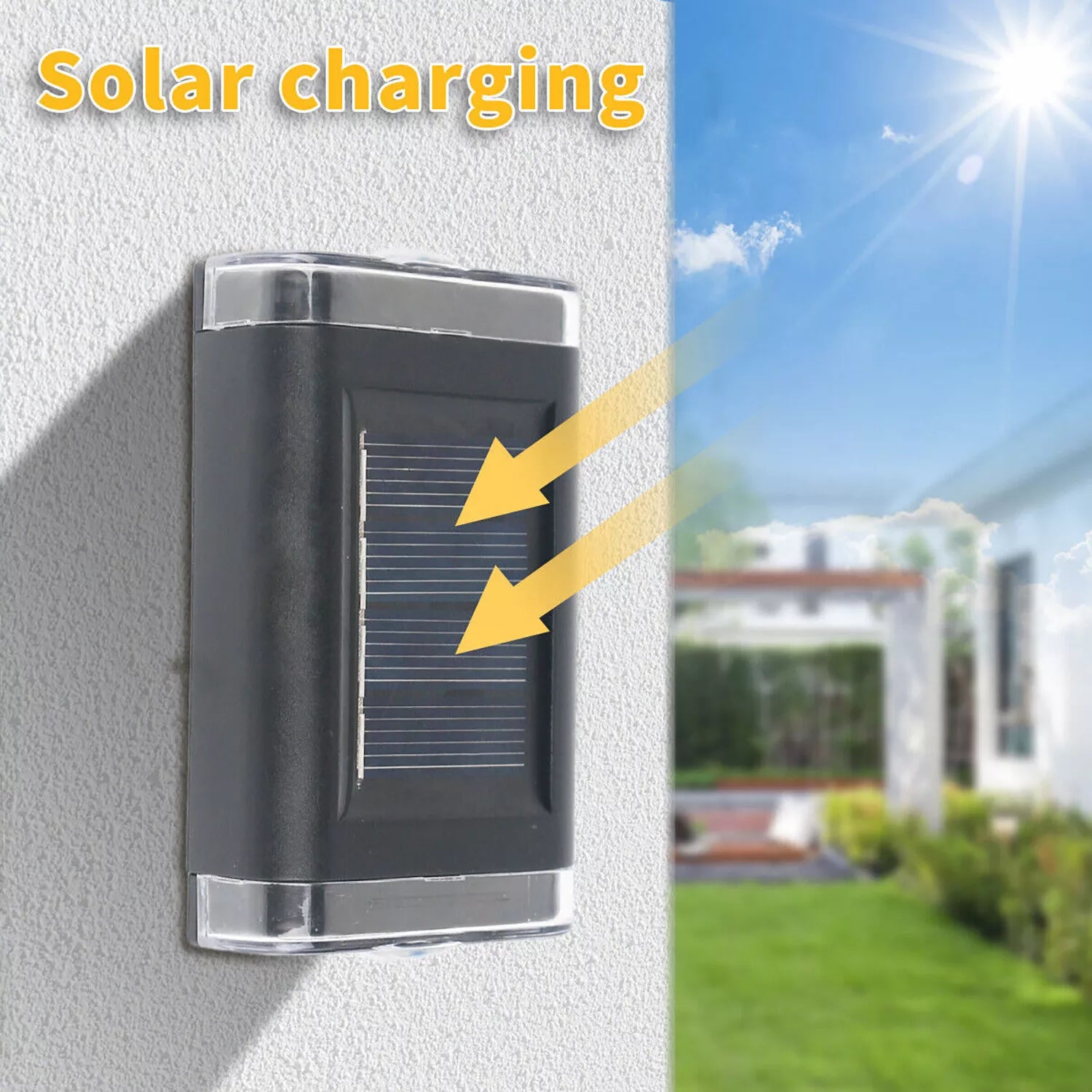 4X Colourful Solar Fence Lights in UK LED Outdoor Garden Lamps
