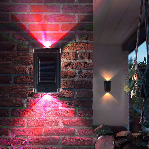 Waterproof colourful solar lights for garden fences

