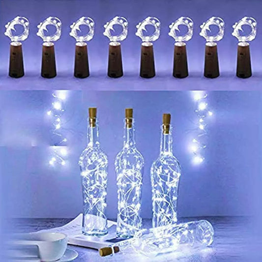 4 X LED Warm White Bottle Stopper String Lights 2M 20 LED airy Wine Cork Shaped