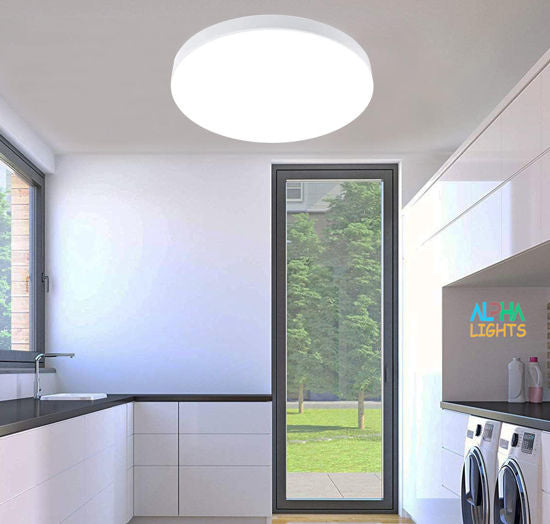 13W White Ceiling Lights - 6000K Daylight, LED Ceiling Light