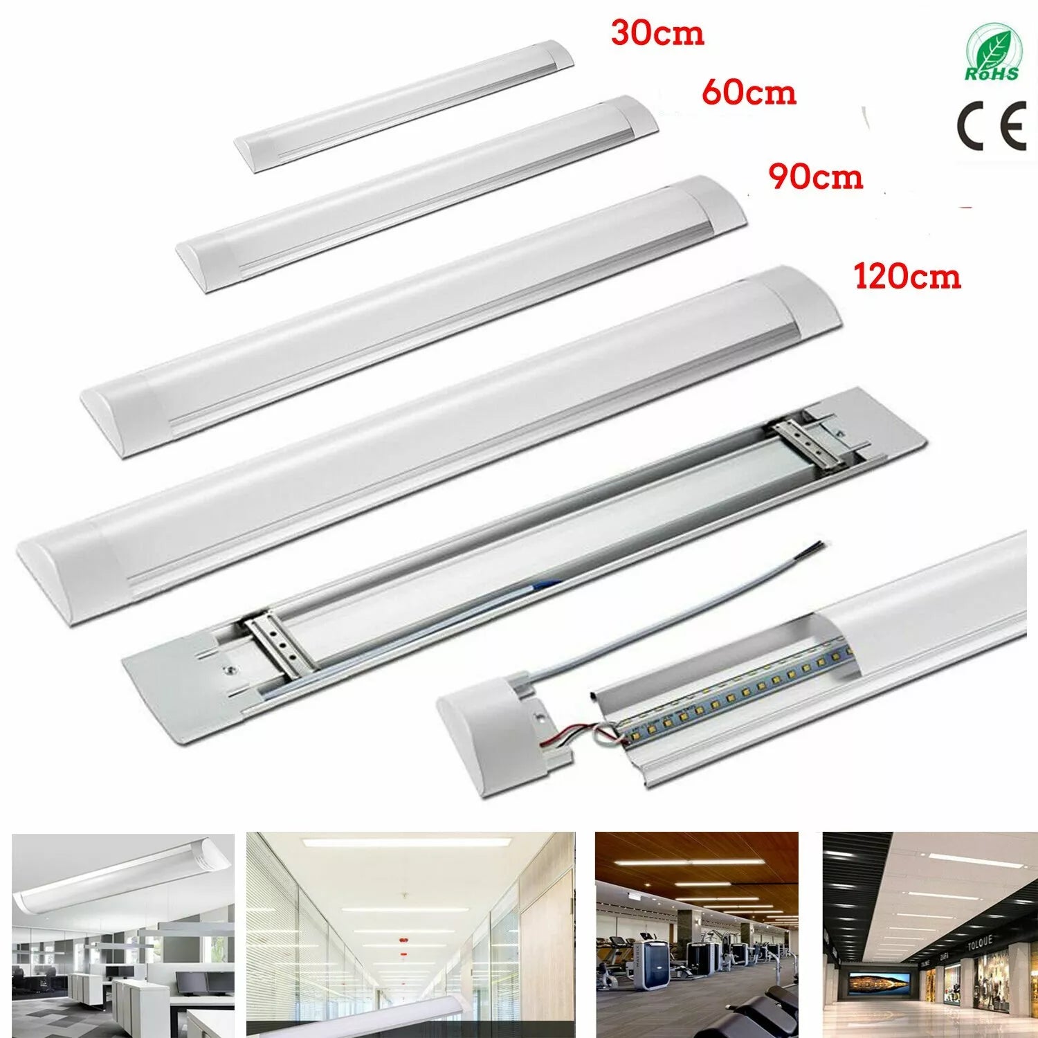 1.5FT LED Strip Light Batten Tube Light - UK