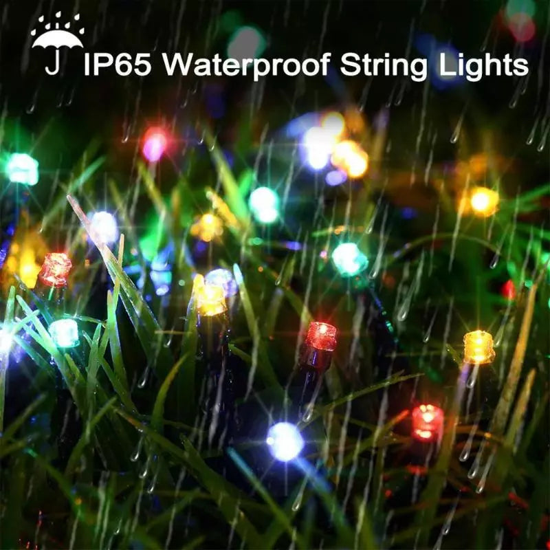 50/100/200/500 LED Solar Power Fairy Garden Lights String Outdoor Xmas Tree Lamp
