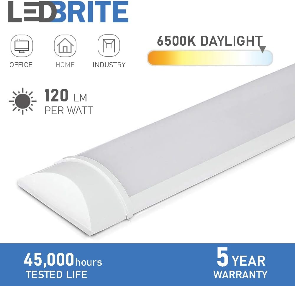 LED light bar with specifications on a white background