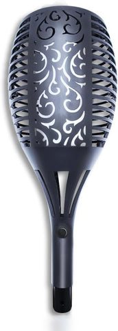 Solar Garden Torch Lights LED Dancing Flame Lighting Outdoor Waterproof Flickering Tiki Torches Landscape Light Path Decoration Lamp (1 piece)