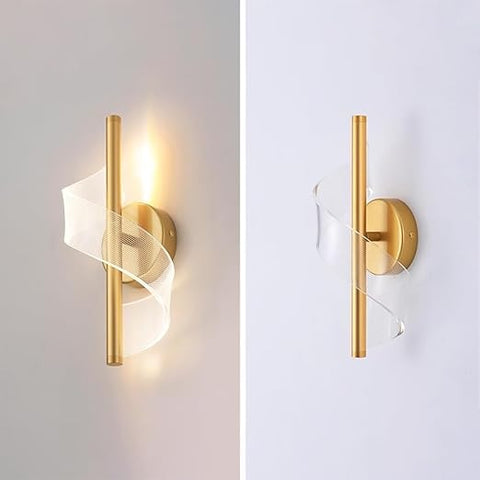  LED lighting fixture installed in a modern bathroom.