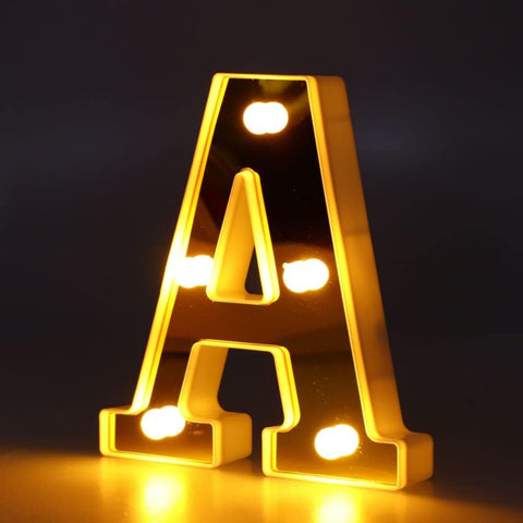 LED Alphabet Letter Light X Warm White 16cm