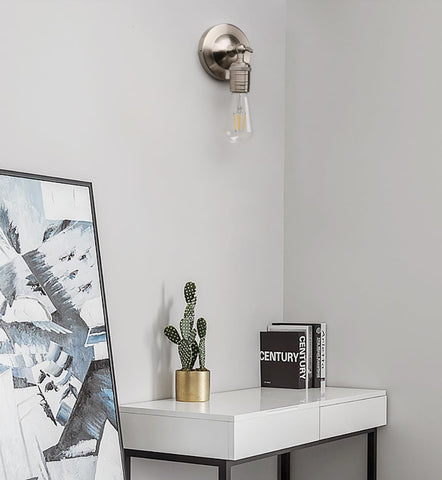 Style Retro Industrial Wall Light One-Head Wall Lamp Without Shade Vanity Mirror Lighting