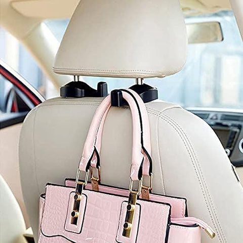 IPELY Car Headrest Hooks – 2 Pack Black