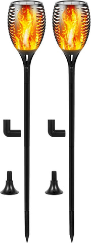 I-SHUNFA 96 LED Solar Light Outdoor Garden,43in Tall,IP65 Waterproof,2 Pack