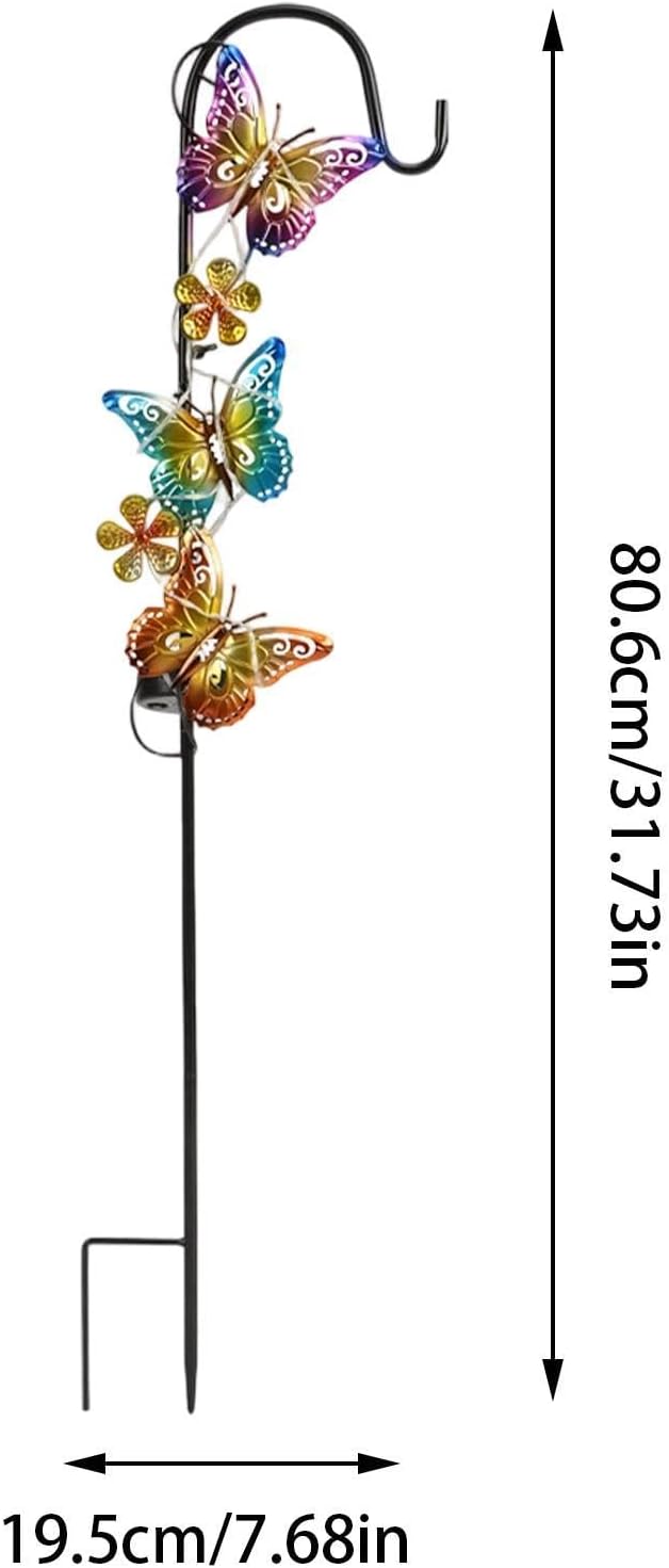 Solar Garden Light, Butterfly Design Waterproof Lawn Lamp Outdoor 7.67inch