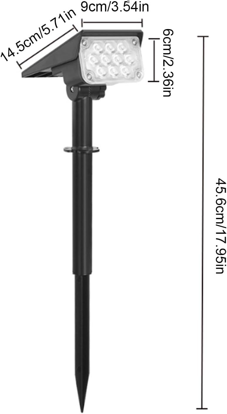Solar Spotlight Pathway Lighting Outdoor Spotlights