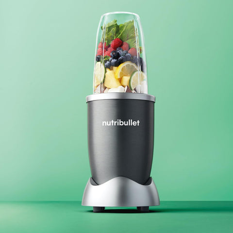 Blender 600 Series 7-Piece Kit – 600W High-Speed Personal Blender with 20,000 RPM Motor, Tall & Short Cups, Lid & Handle Ring – Ideal Smoothie Maker for Ice, Nuts & Frozen Fruits – Graphite