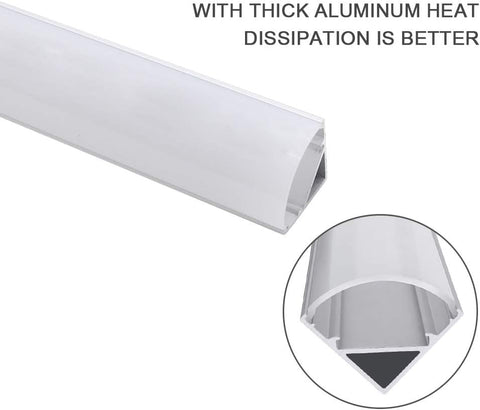 LED light bar with thick aluminum heat dissipation feature on a white background