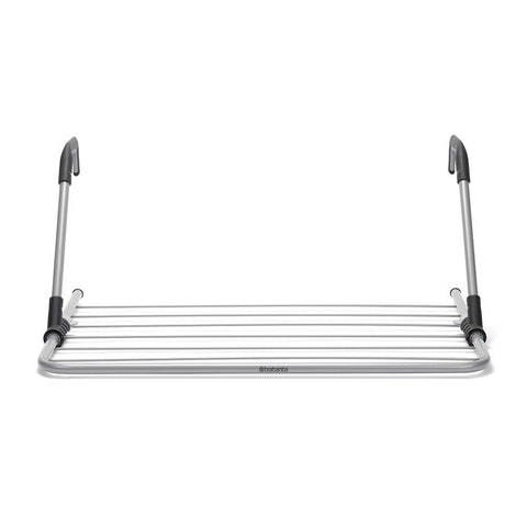 Brabantia Hanging Drying Rack, 4.5m Clothes Line, Adjustable Arms with Smart Lock, Foldable Indoor Door-Mounted Airer, White