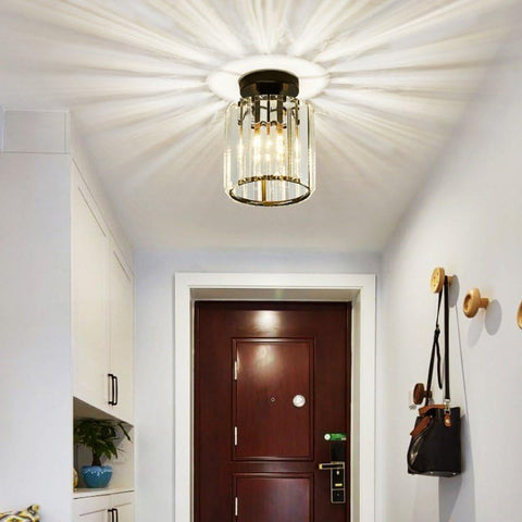 Modern Crystal Chandelier Flush Mount Ceiling Light for Home Décor