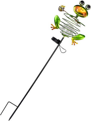 Artistic Froglet Shape Solar Light with 8 Hour Charging and 10 Hour Illuminating for Patio Walkway Pathway Froglet Solar Garden Light