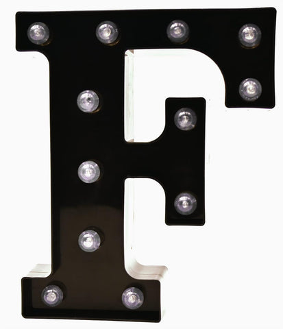 LED  Letter F Battery Powered Light