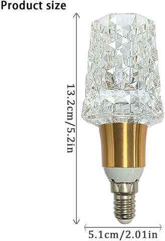 E14 Acrylic Crystal LED Bulb 5W 6000K