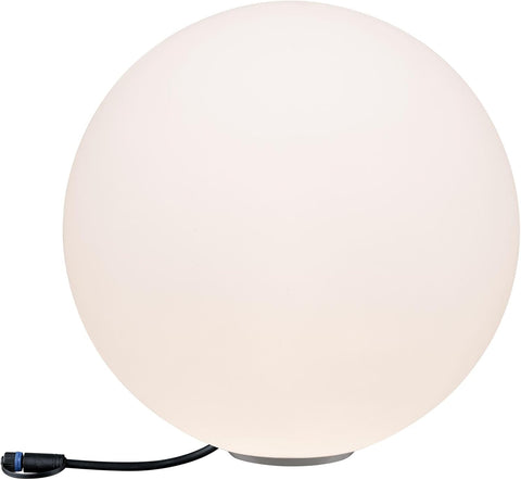 Paulmann 94178 Outdoor Plug & Shine Light Object Globe IP67 3000K 575lm 24V, Integriert, 6.5 W, White