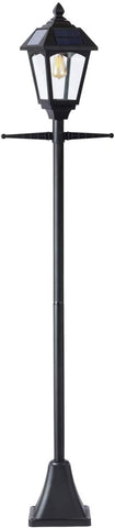 Konstsmide Outdoor Light Firenze Triple Column Outdoor Light/ 2.2m High/ 3 x 100 W E27 Max Lamp Post/Clear Glass/Aluminium/ IP43/ Outside Light Green