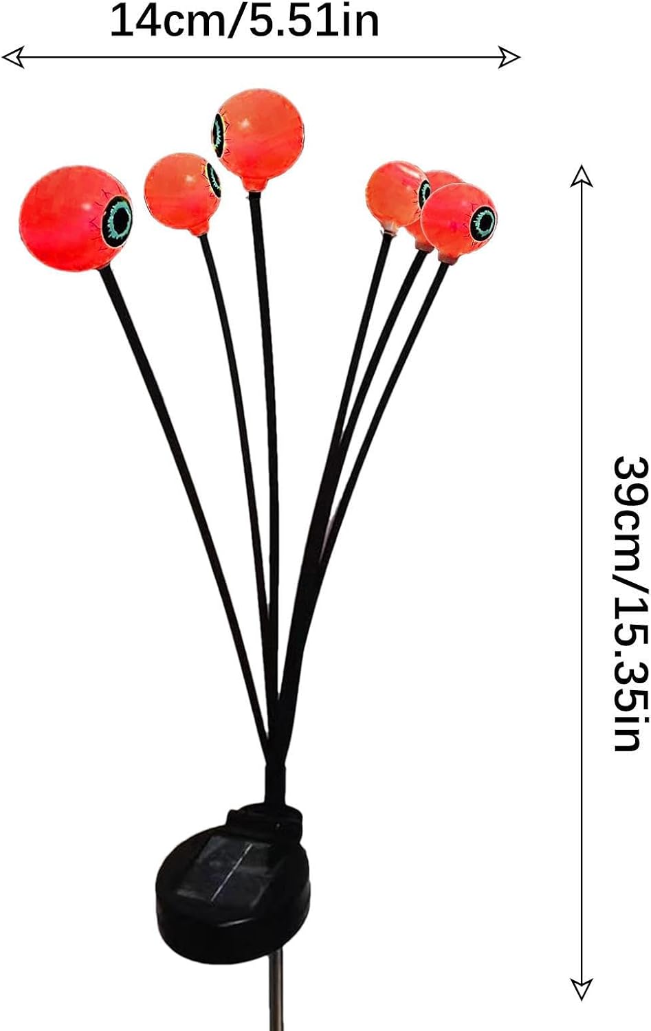 Halloween Eyeball Lights Waterproof Festive Outdoor Pathway Stakes
