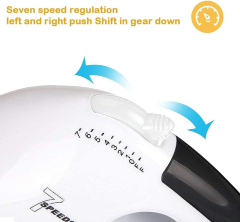 Electric Hand Mixer – 7 Speed + Turbo Boost, 4 Stainless Steel Attachments, Lightweight Egg & Dough Whisk for Baking
