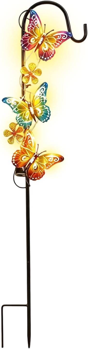 Solar Garden Light, Butterfly Design Waterproof Lawn Lamp Outdoor 7.67inch