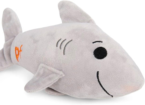 Petface Seriously Strong Rubberoid Shark Plush Dog Toy