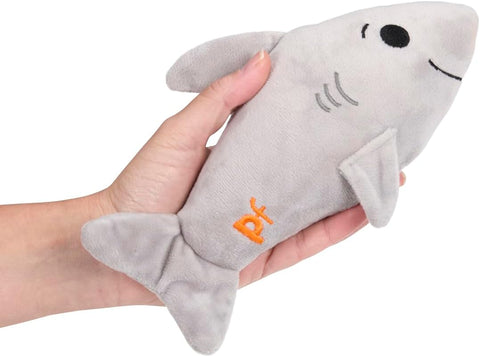 Petface Seriously Strong Rubberoid Shark Plush Dog Toy