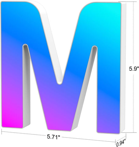 LED Letter M Colour Changing USB Night Light