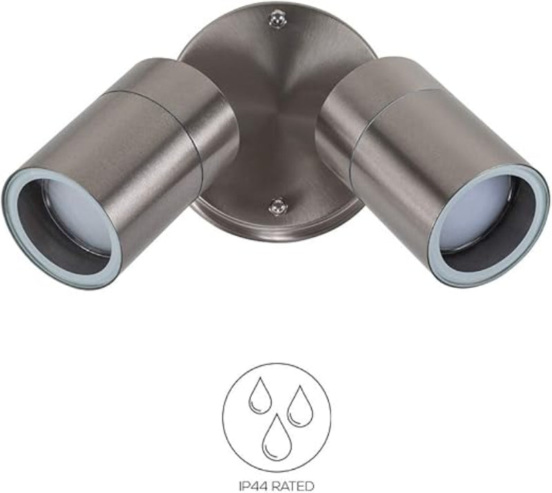 Buy Modern LED Outdoor Twin Wall Spotlight In UK - Shop Now!