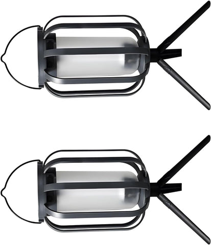 2 Pack LED Solar Light with Flickering Flame Effect and Waterproof Design for Garden Pathway Lighting Solar