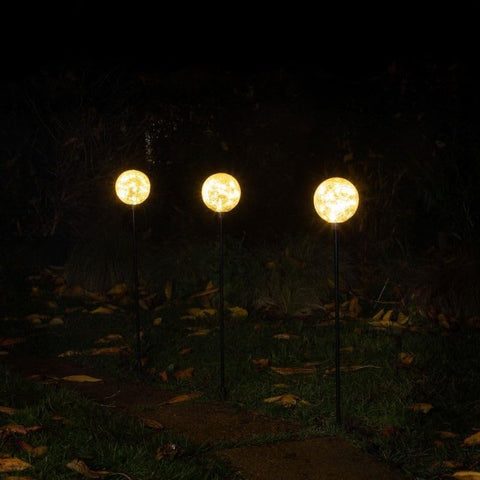 NOMA Warm White Connectable Crackleball Lights (Pack of 3)