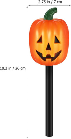 Housoutil Halloween Pumpkin Pathway Lights, 5 LED Garden Stake Lights